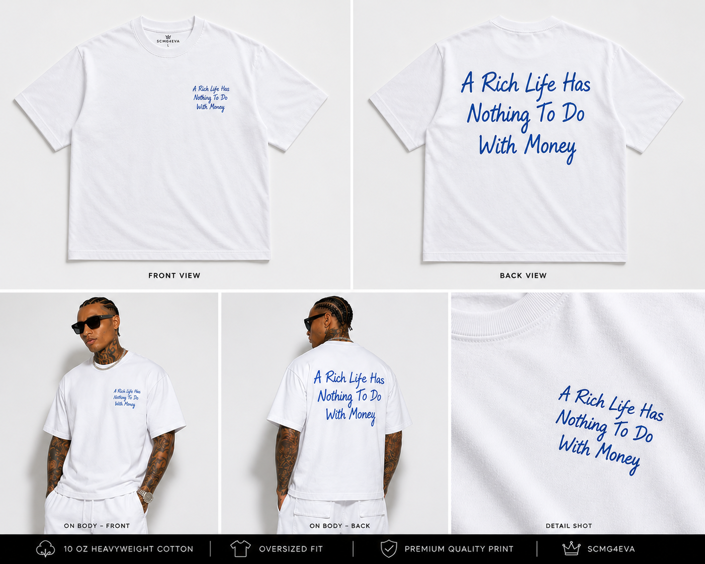 RICH LIFE  Heavyweight Tee
