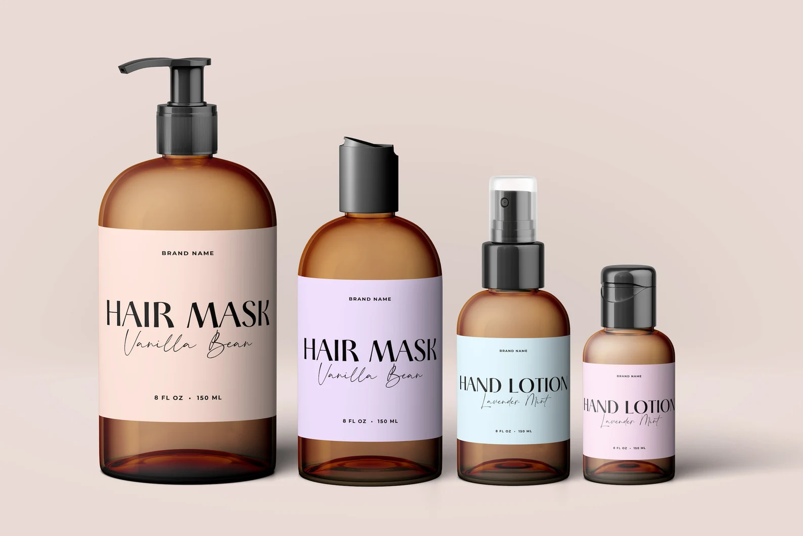 Lotion Bottle Label Templates