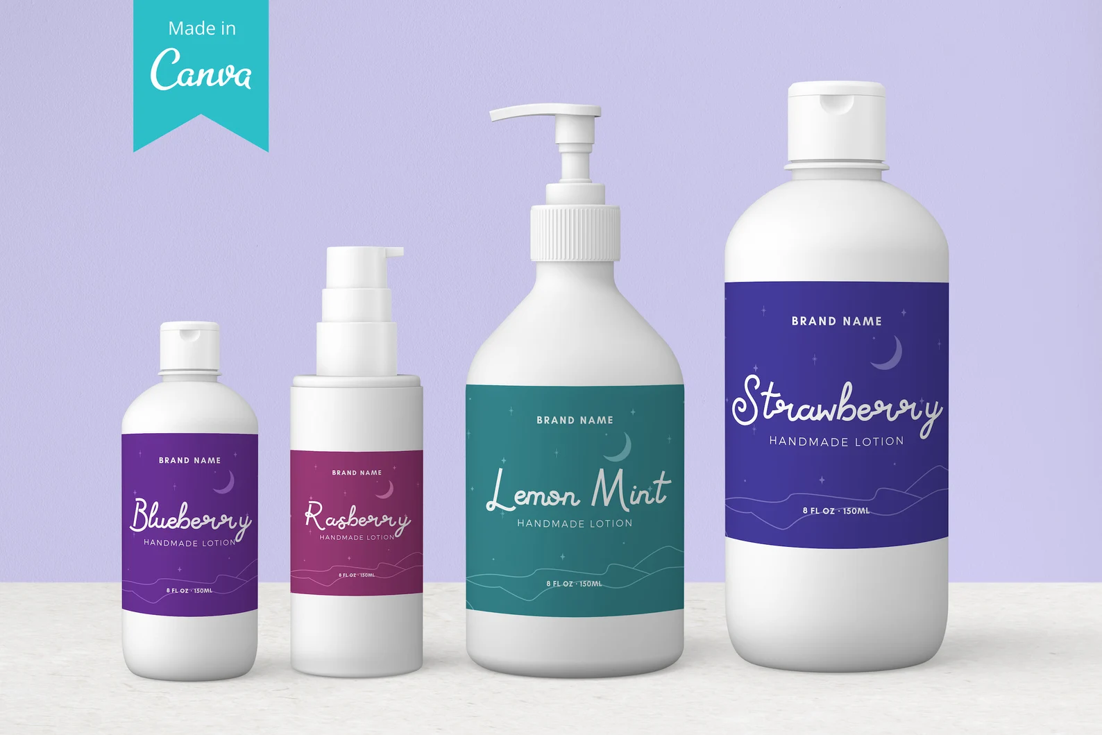 Lotion Bottle Label Templates