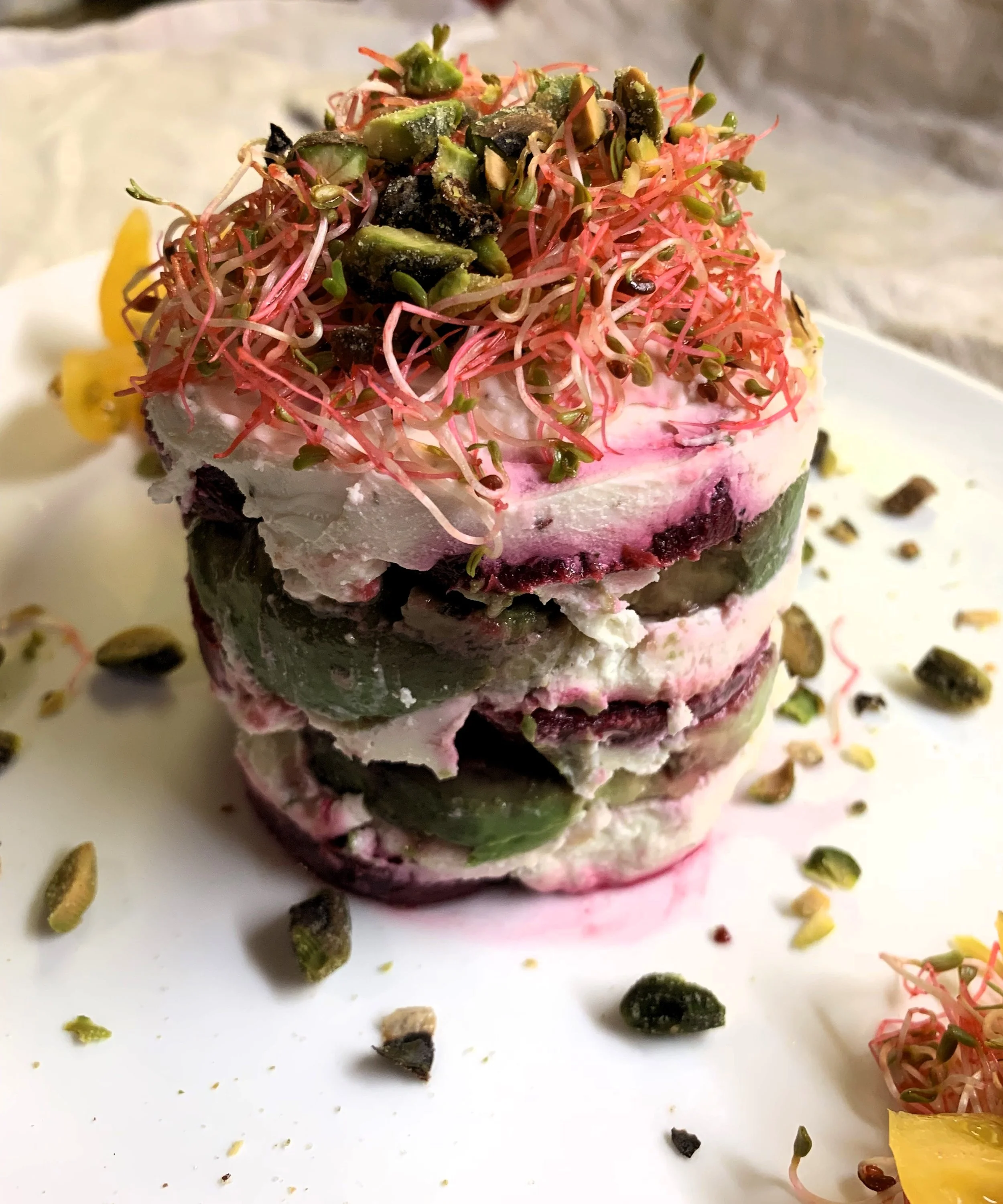 French Beet & Avocado Mold