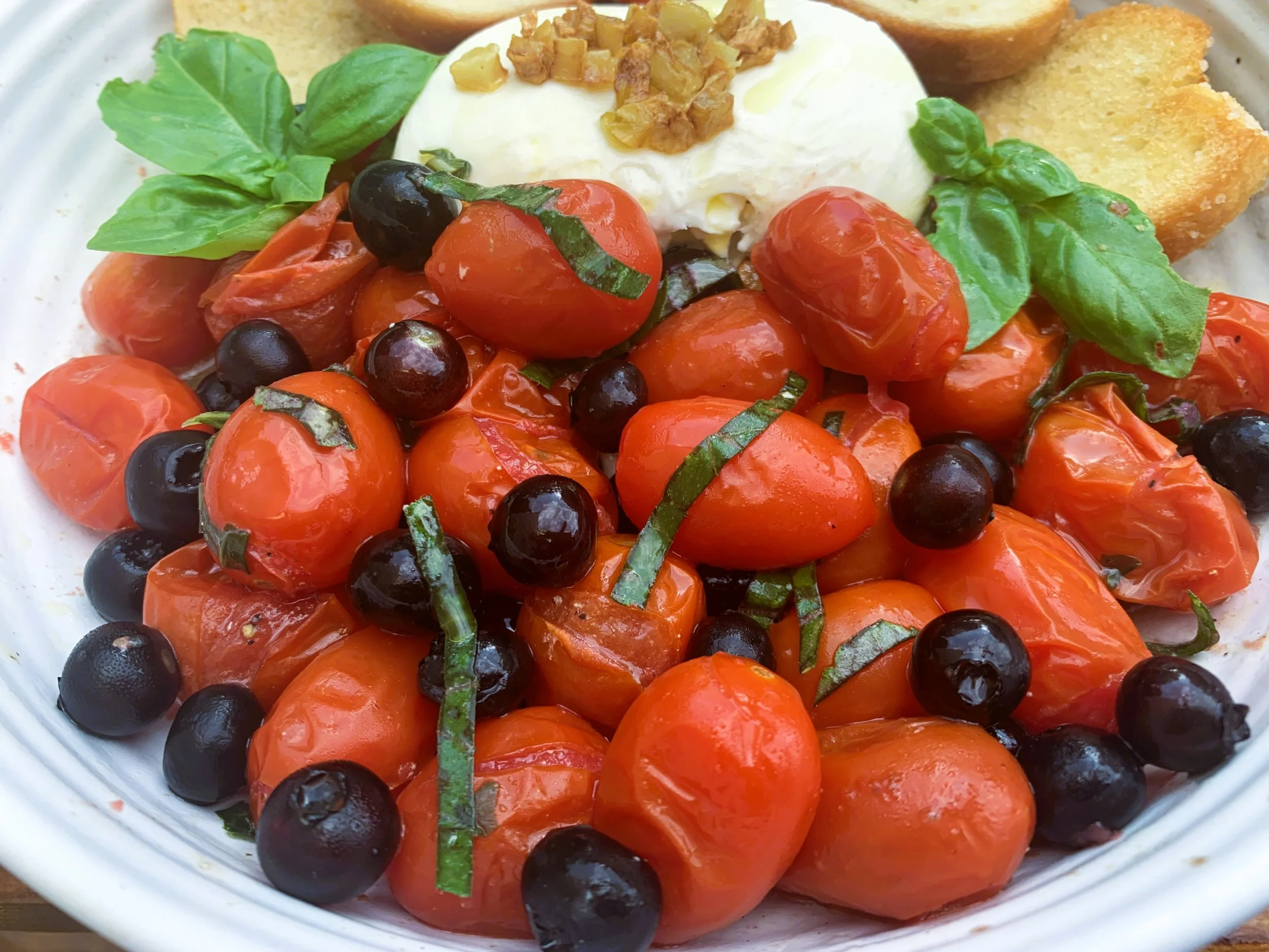 Red, White  and Blueberry  Caprese Salad