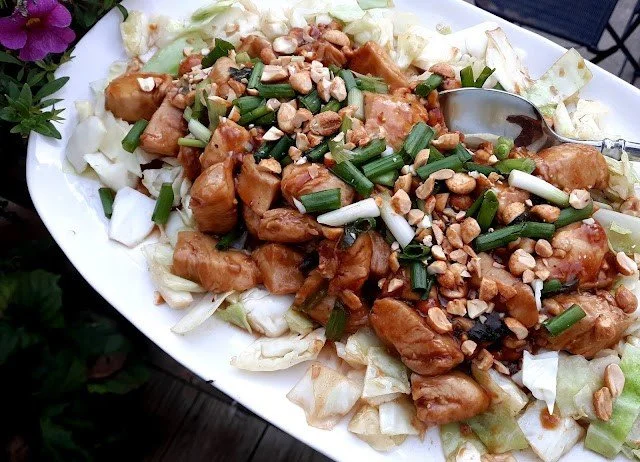 Chicken and Peanuts with Cabbage