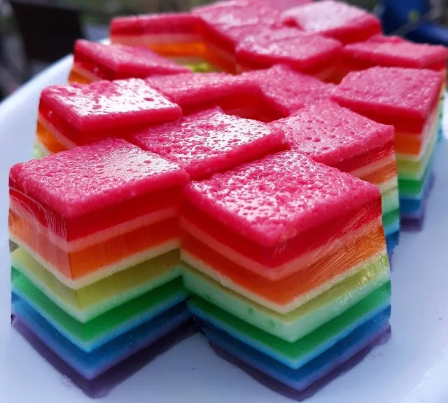 Jello Yogurt Rainbow Treats