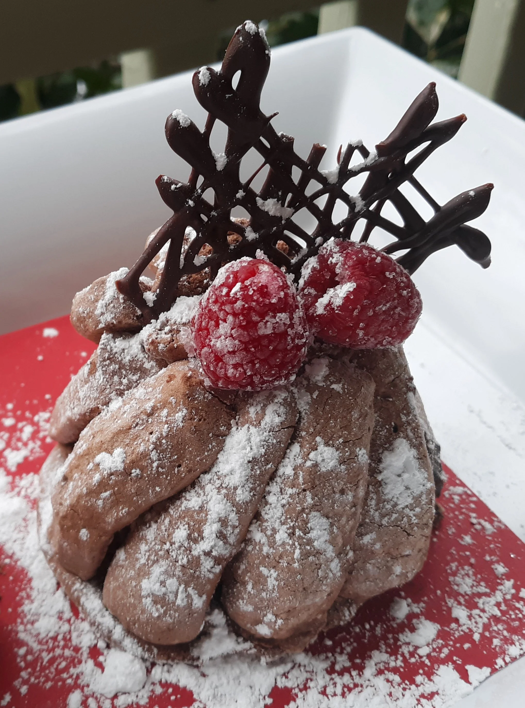 Concord Cake - Chocolate Meringue with Chocolate Mousse (French)
