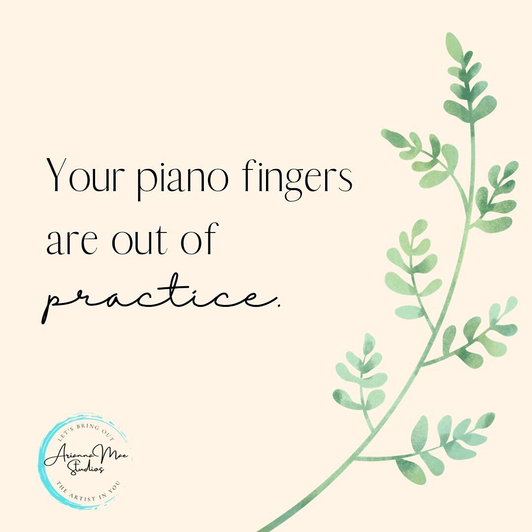 I can help with that!

Let&rsquo;s get you set up with some exercises to strengthen your fingers, some beautiful pieces that you love to play, and a practice plan for at home. We&rsquo;re in this together 🎶