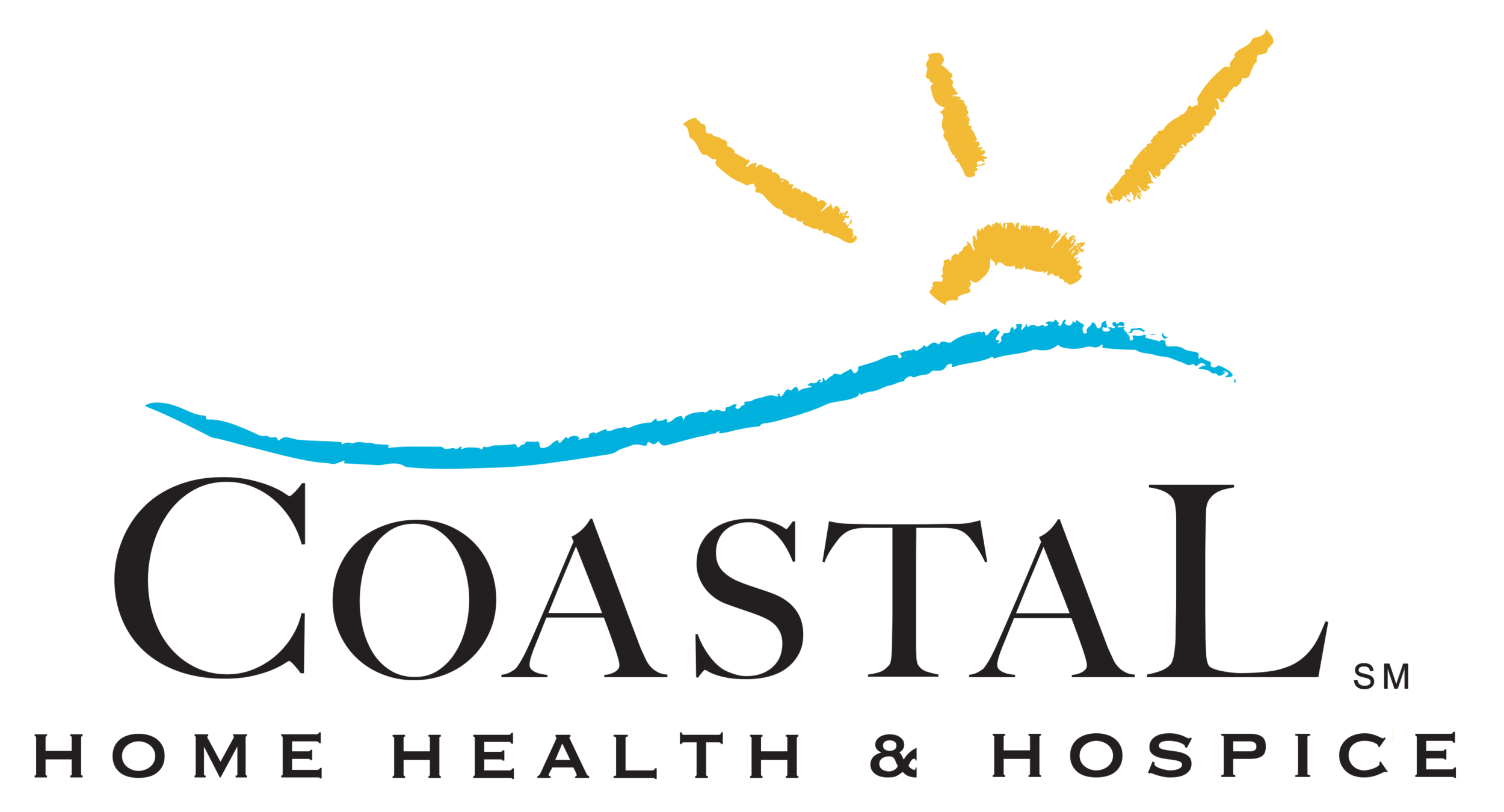 Coastal Home Health & Hospice Logo - a hand-drawn wave and sun