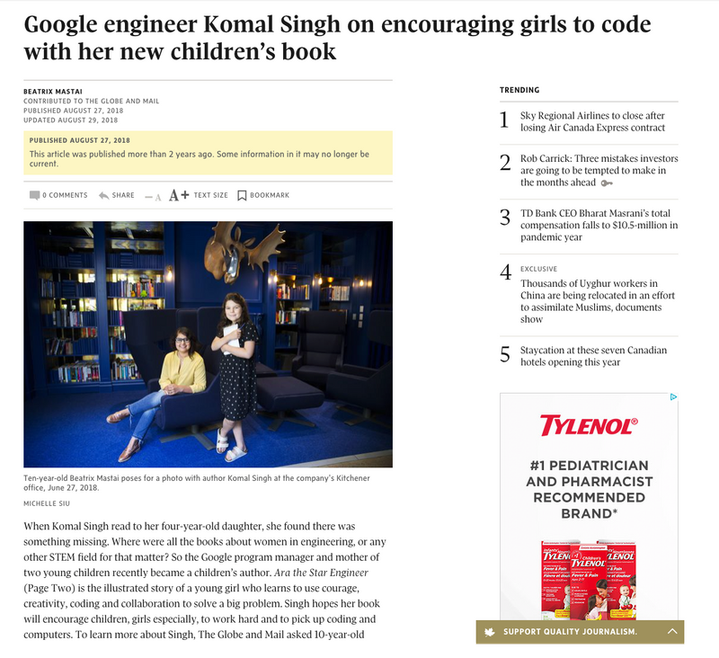 Komal Singh The Globe and Mail Article.png