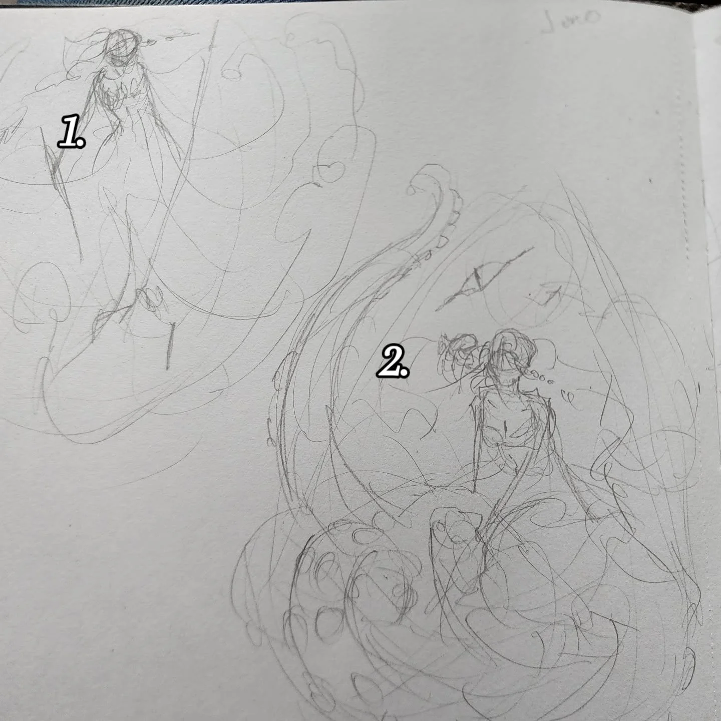 Which do you think would be the better splash art for juno? #art #oc