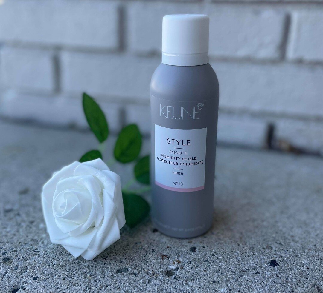 Summers best defense is Humidity Shield by Keune.  It protects sleek blowouts and styled curls from frizzing out, and adds light shine that doesn&rsquo;t weigh hair down. 🌿
.
.
#oasissalonva #keune #keunehaircare #keunehaircosmetics #twinstatebeauty