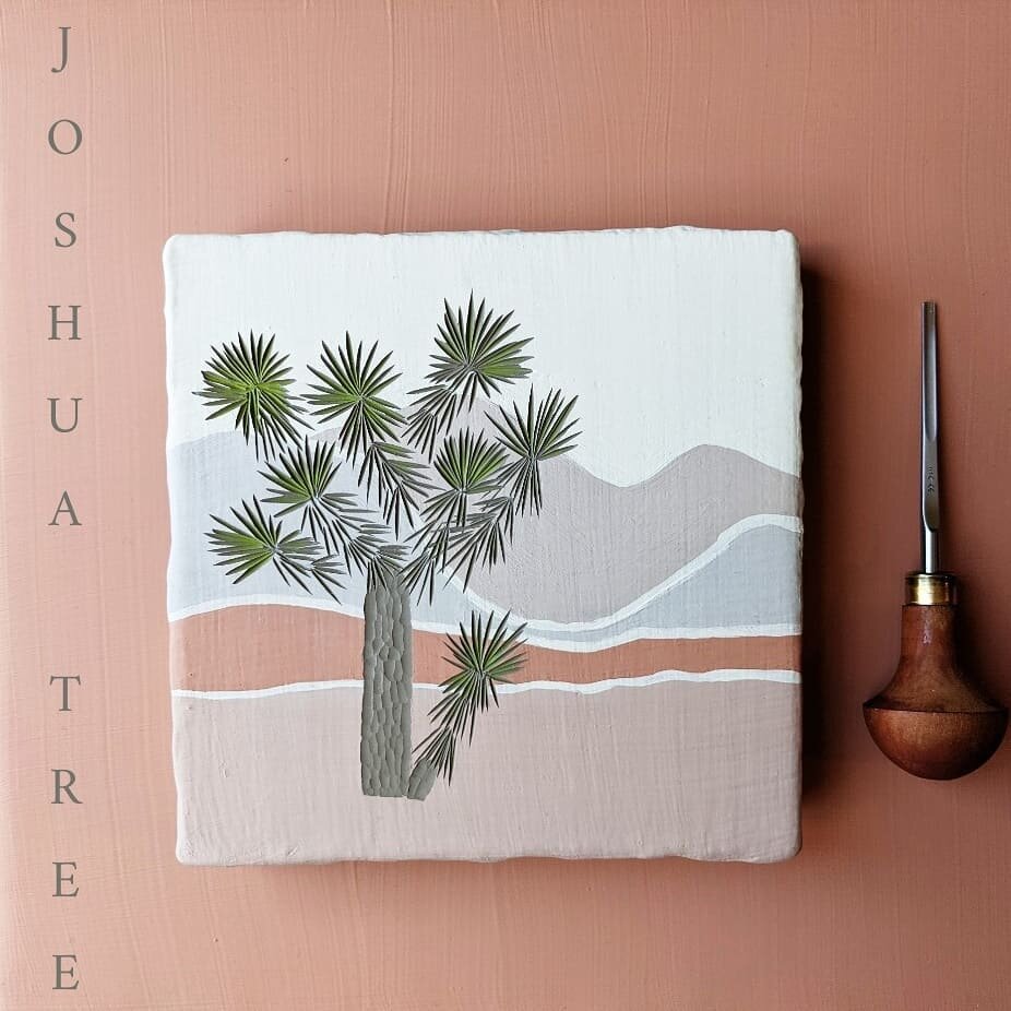 Day 3 board the Joshua Tree. This carving turned out way different than I originally had in my head.

That happens, and I am still happy with the end result.

I had planned to paint in some extra color on the tree making it look more lifelike. But si