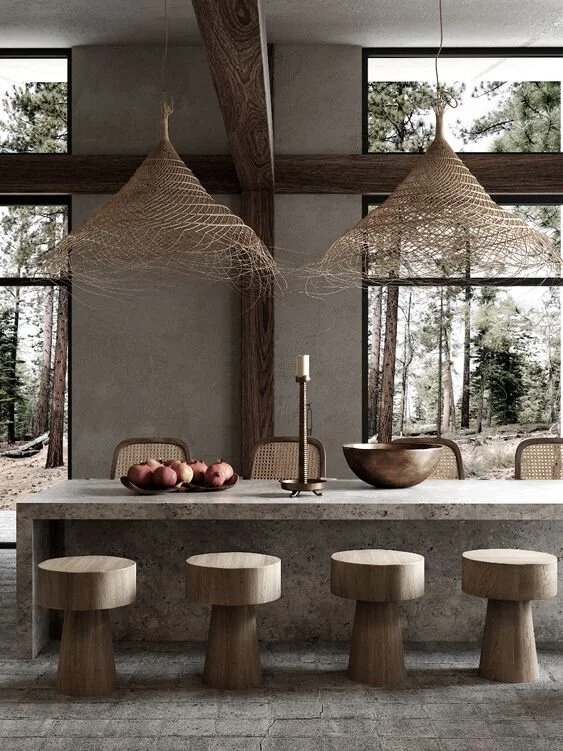 Kitchen Lighting concrete table.jpeg