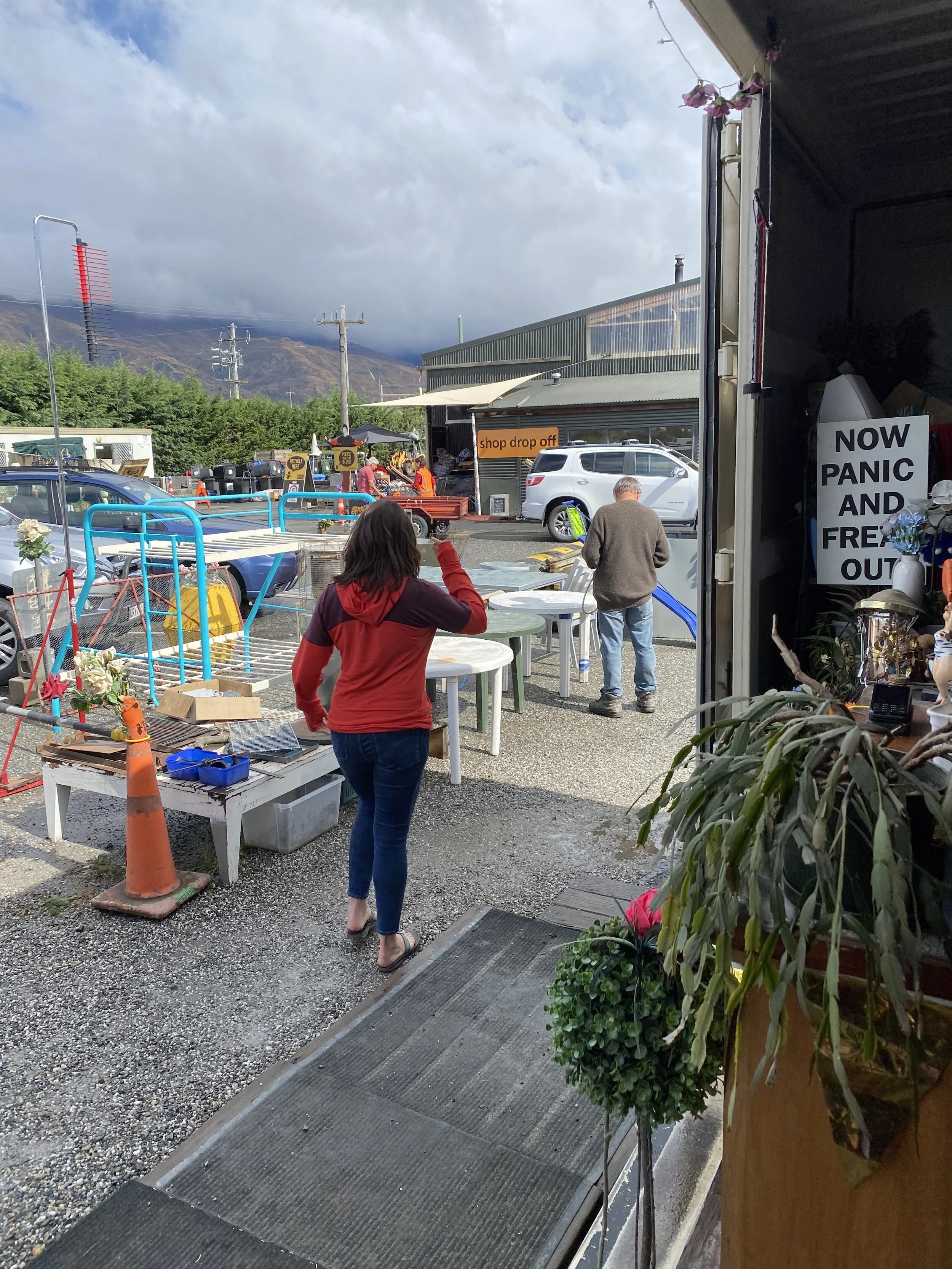 The Wanaka lakefront is picturesque and easy to find. We also had a great time getting off the beaten path and visiting the Wastebusters thrift store.