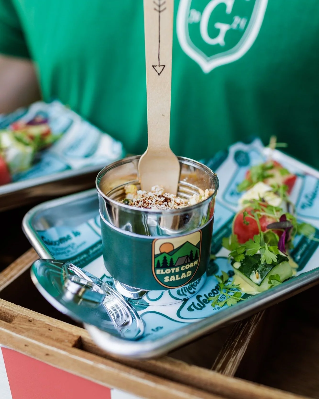 Holy Sheet (pans) - these elote corn salad tins are perfect for a summer camp party

@racheldemarte