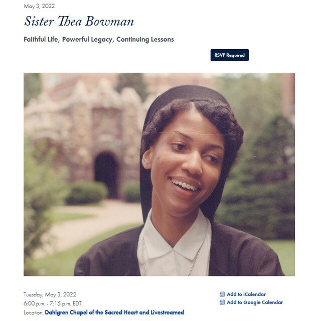 Sister Thea Bowman, FSPA is one of six African Americans currently on the pathway to sainthood in the Roman #CatholicChurch. She was an educator, preacher, singer, evangelist, and champion of Black intellectual and cultural traditions in the Church. 