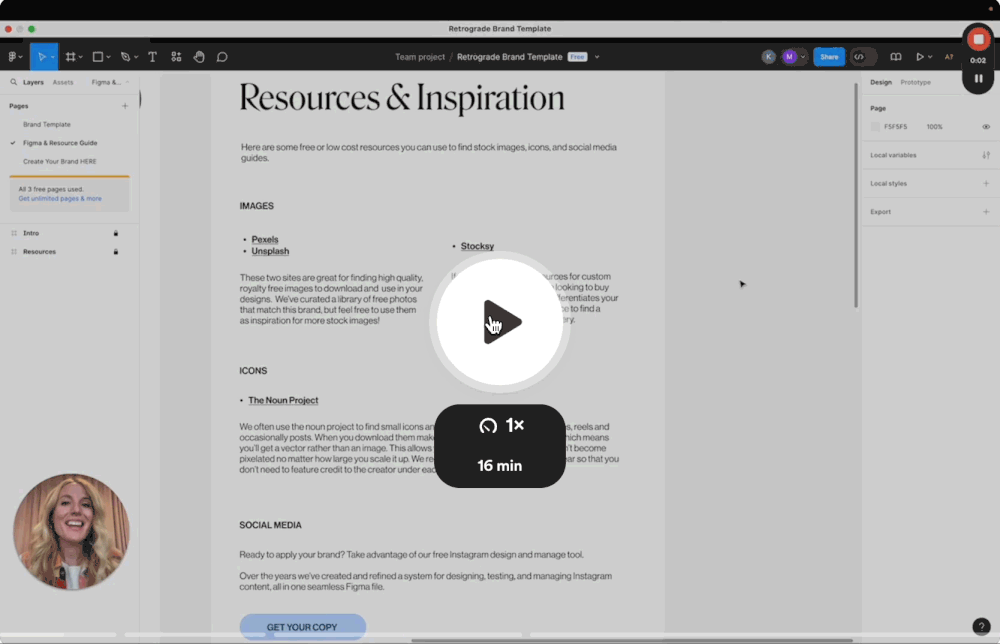 Canva Web Design Template