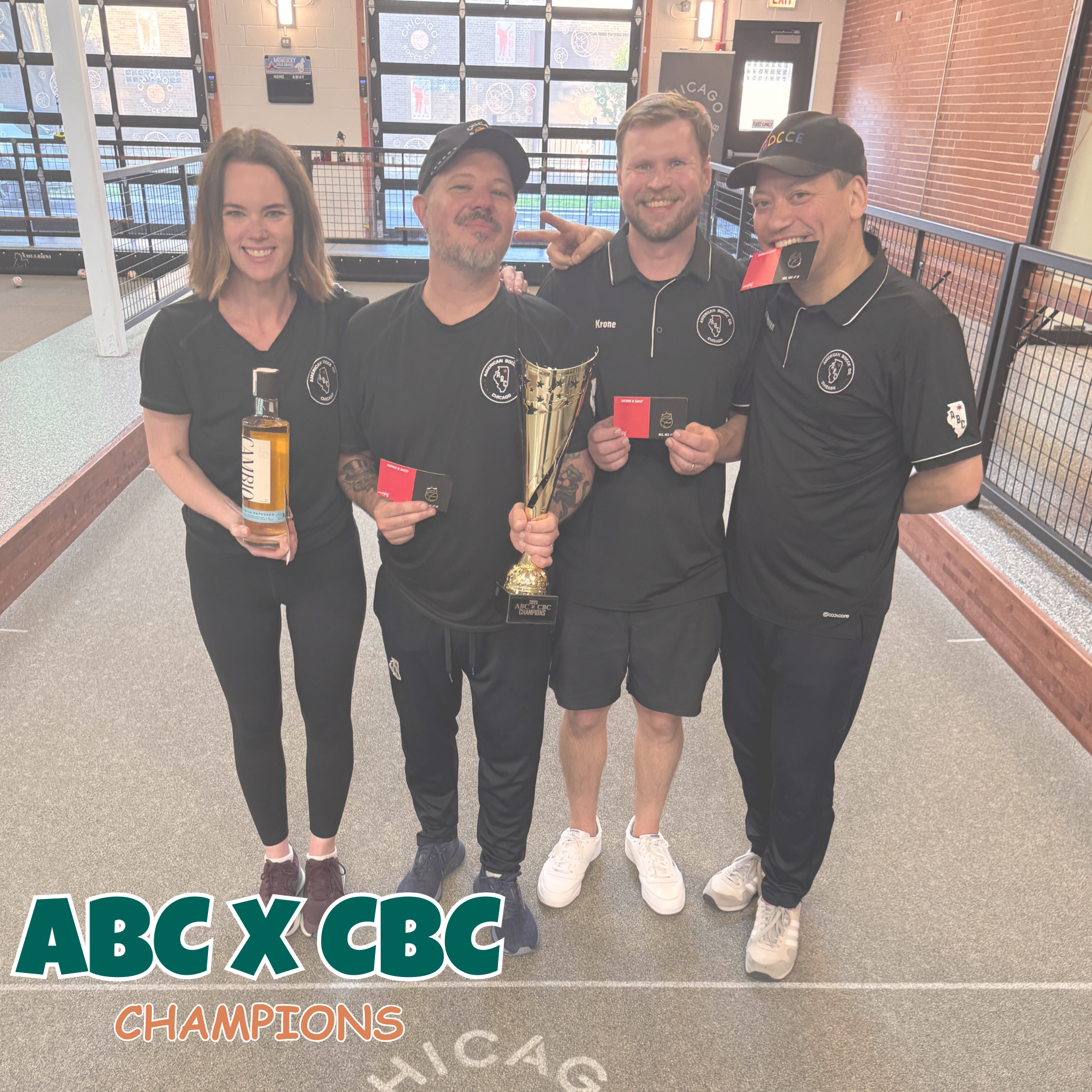 ABCxCBC Champions - Lauren McDermott, Alex Gara, Dave Krone, Andy Zimmerman