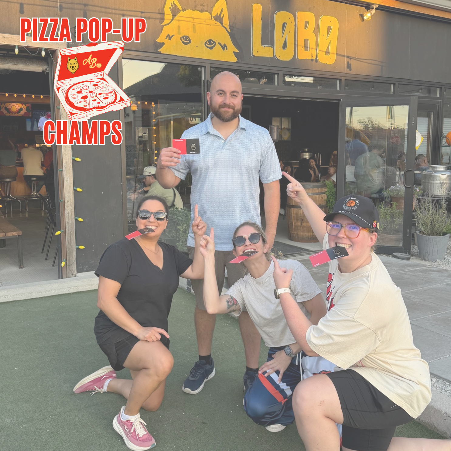 Pizza Lobo Pop Up Tournament - Amanda Alcala, Joe Fattal, Brigid Reidy, Beth Caloway