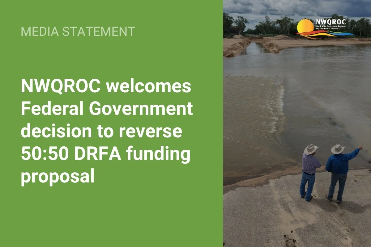 NWQROC welcomes Federal Government decision to reverse 50:50 DRFA proposal