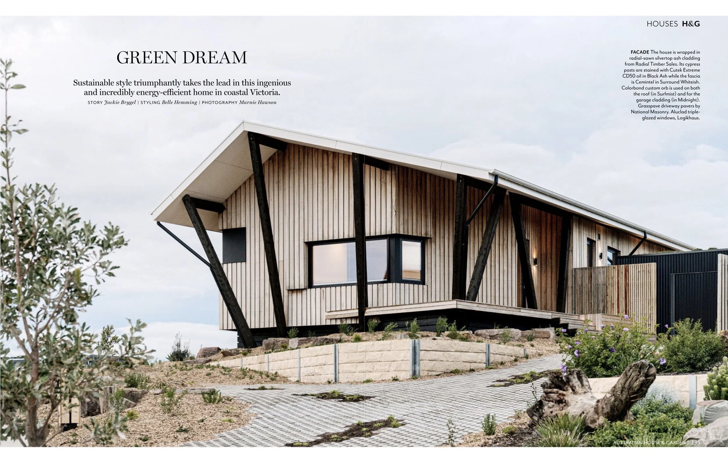 The Strait House, a passive house in the Cape Paterson Eco Village, by