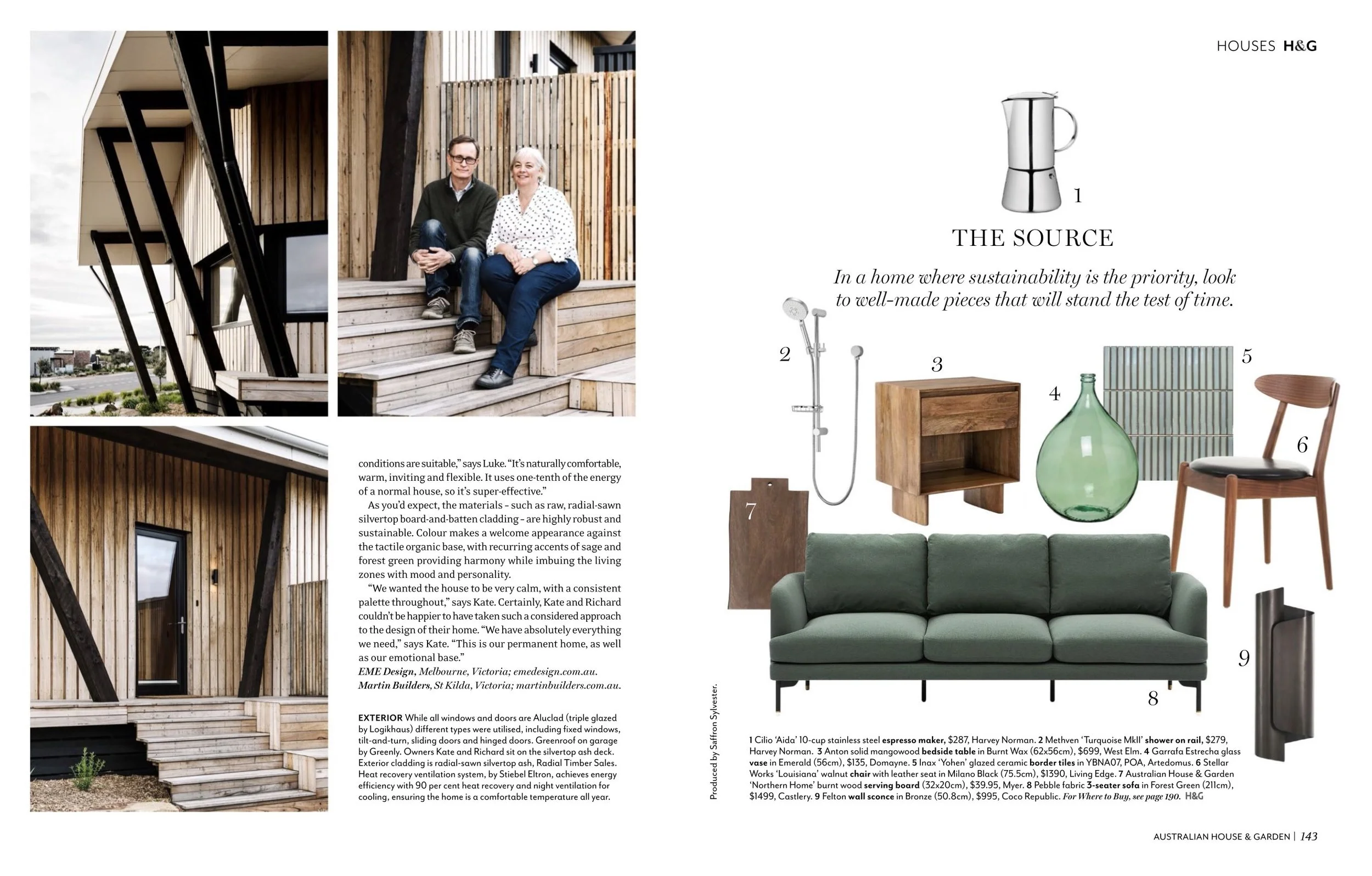 The Strait House, a passive house in the Cape Paterson Eco Village, by