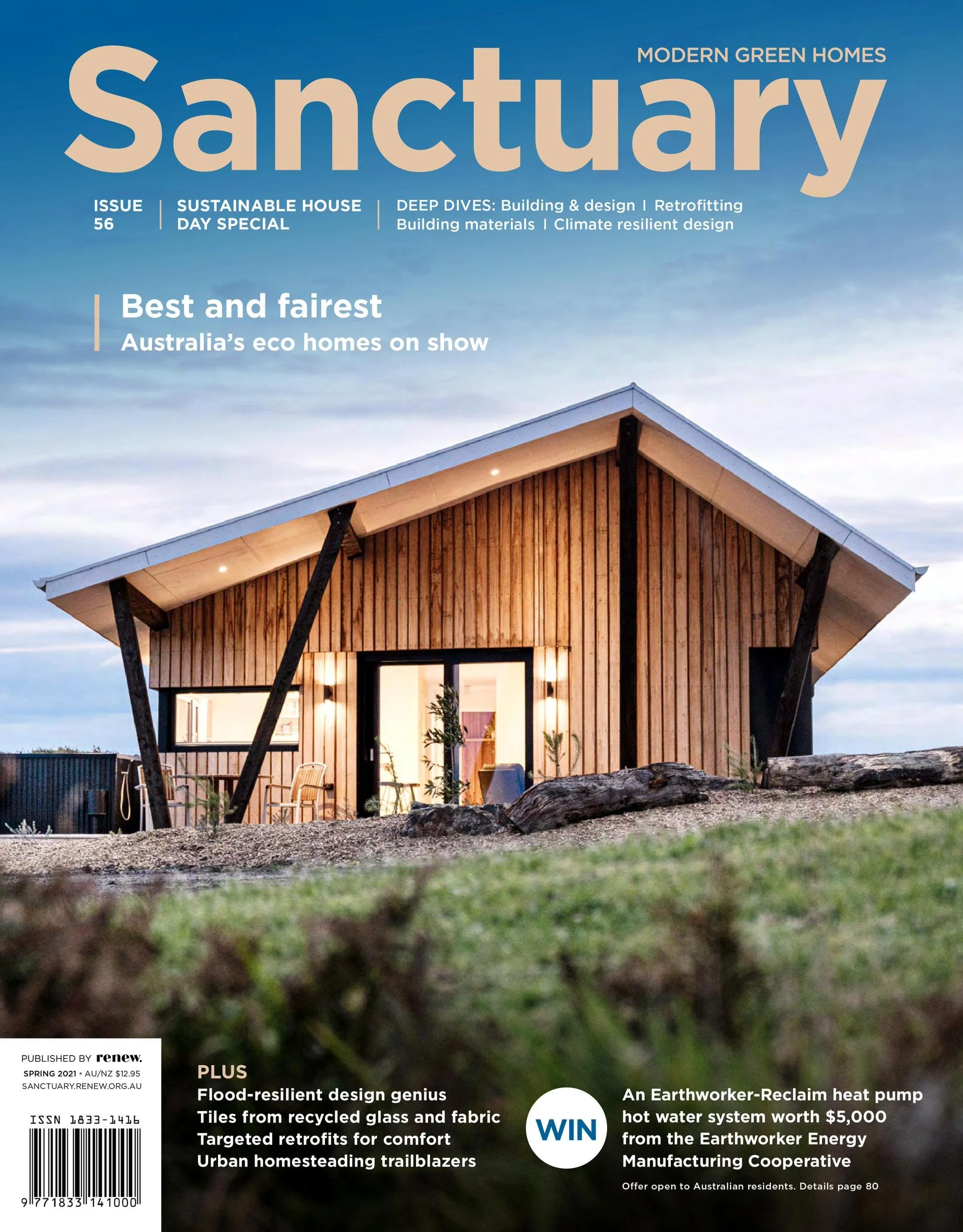 The Strait House, a passive house in the Cape Paterson Eco Village, by