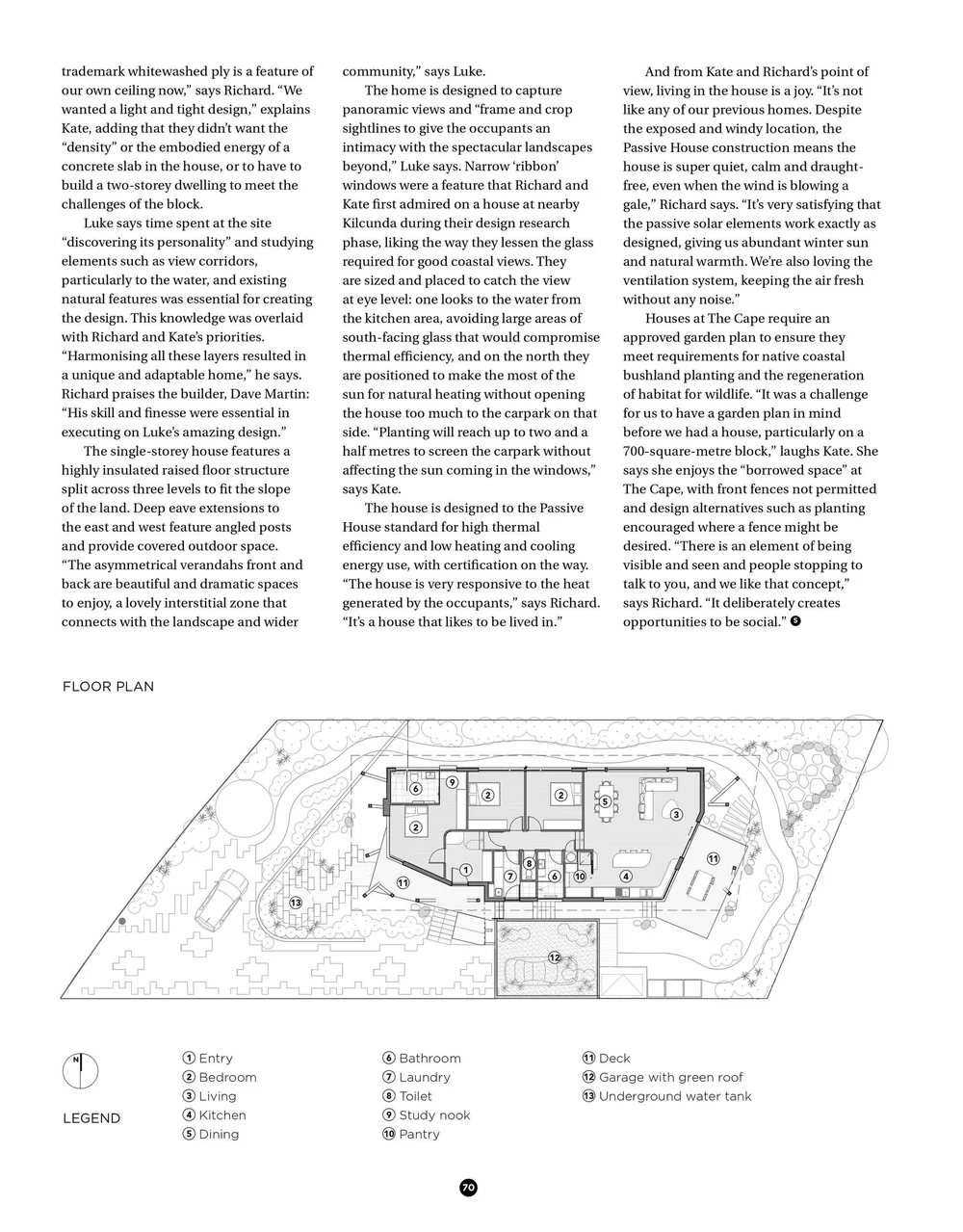 The Strait House, a passive house in the Cape Paterson Eco Village, by