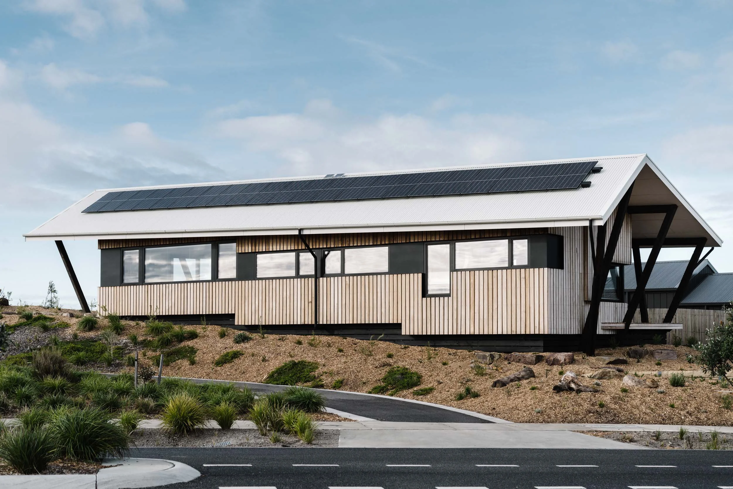 The Strait House, a passive house in the Cape Paterson Eco Village, by