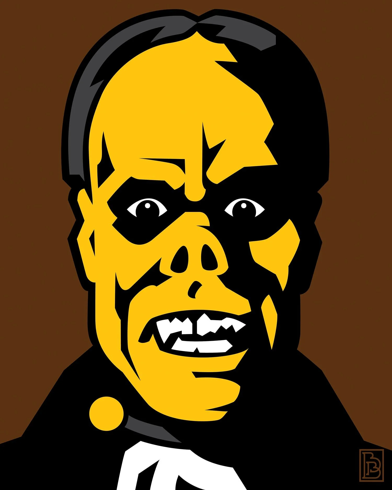 Phantom of the Opera Lon Chaney Universal Monsters portrait artist Bradley Beard