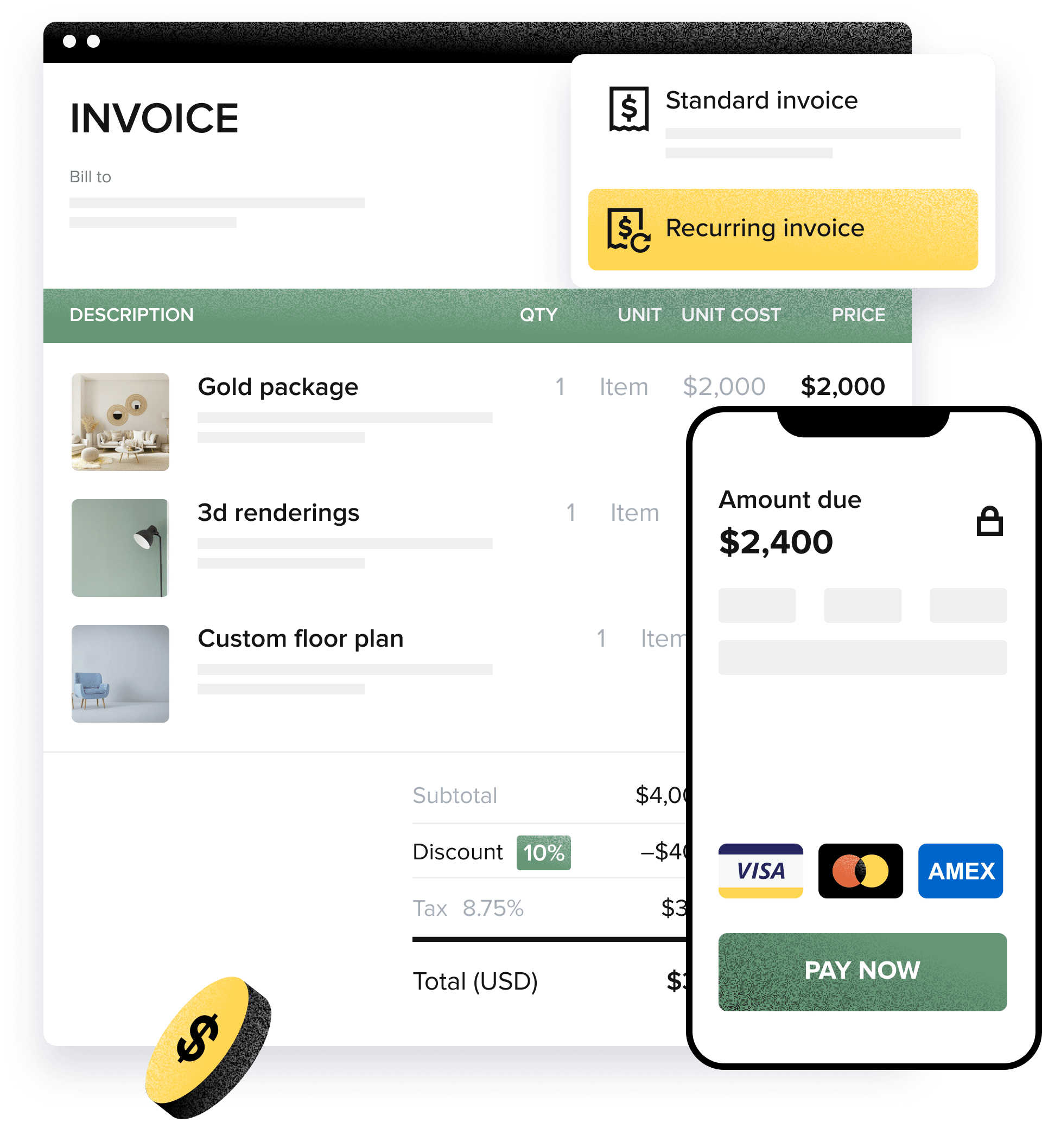 Get a 50% discount on Honeybook invoices