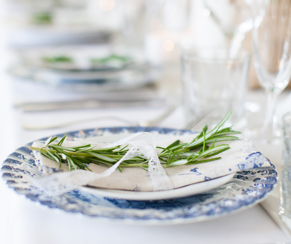 tablescape from a styled shoot
