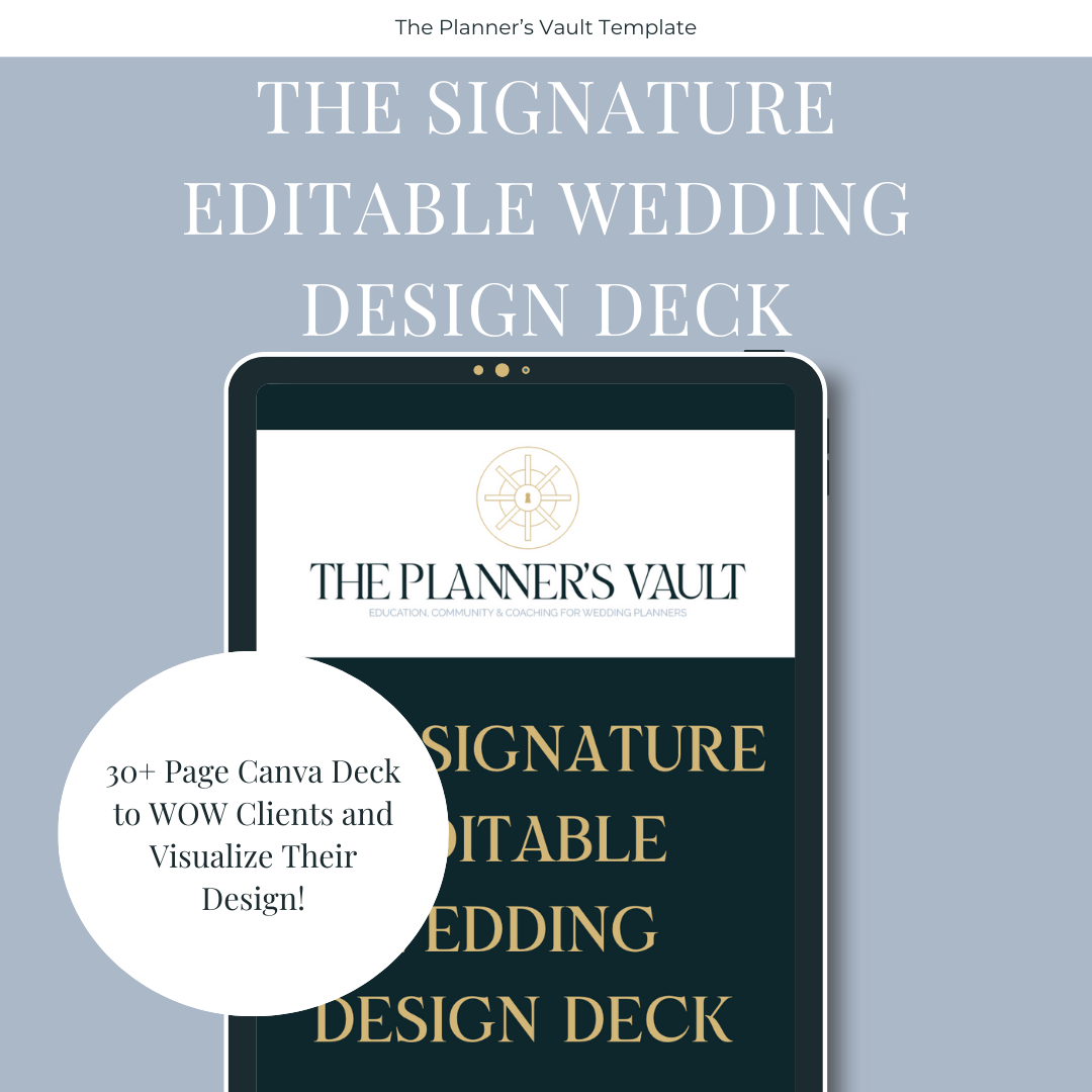 The Signature Editable Wedding Design Deck