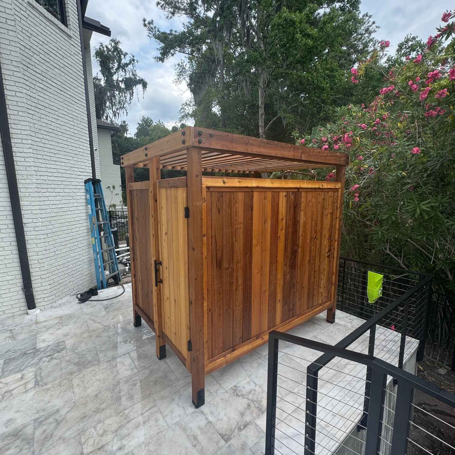 Outdoor Cedar Shower