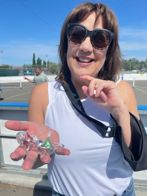 Heidi found her glass slipper and it was full of chocolates!