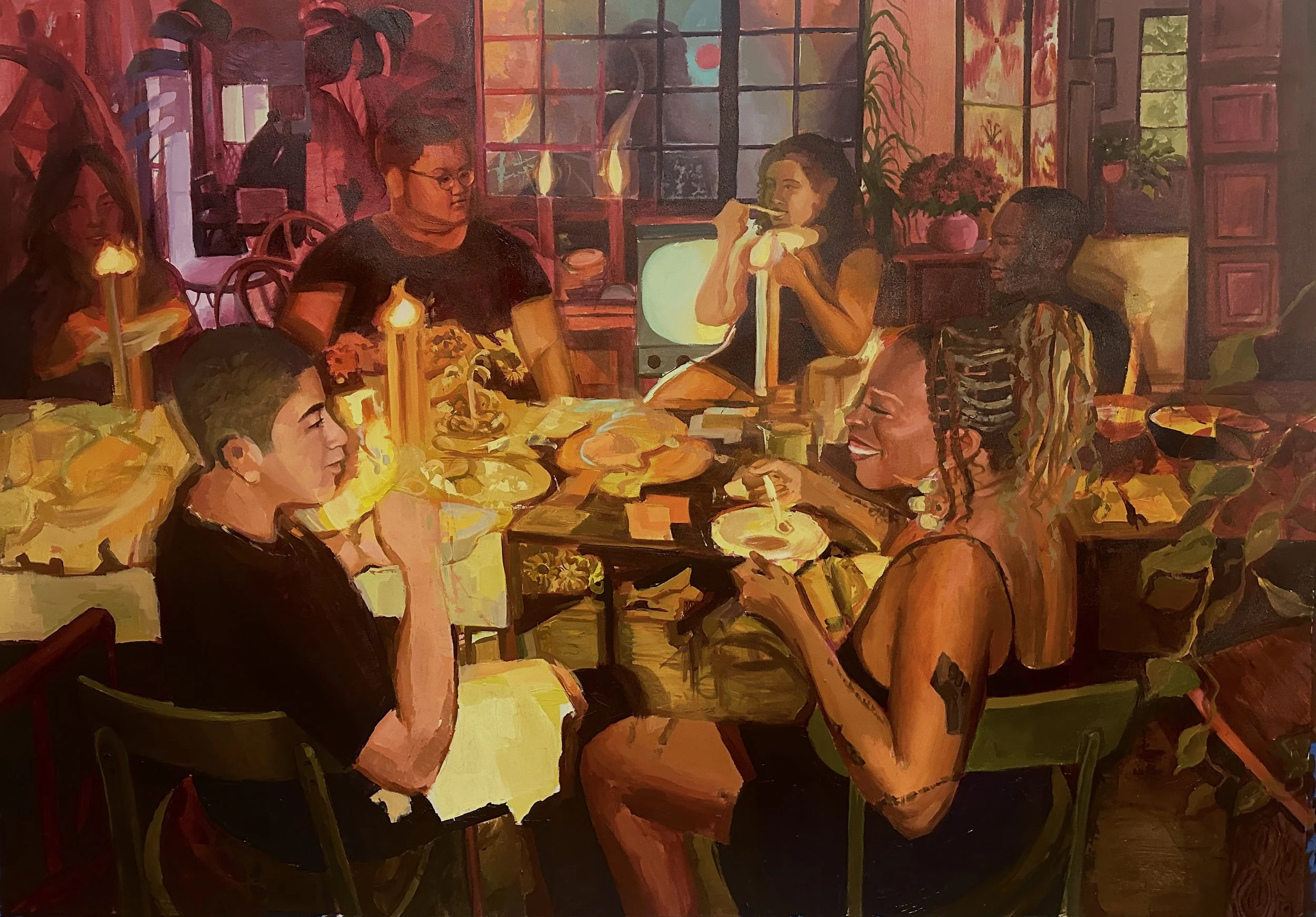 A Love Surrounded, 2026
Acrylic on Canvas
48” x 68”