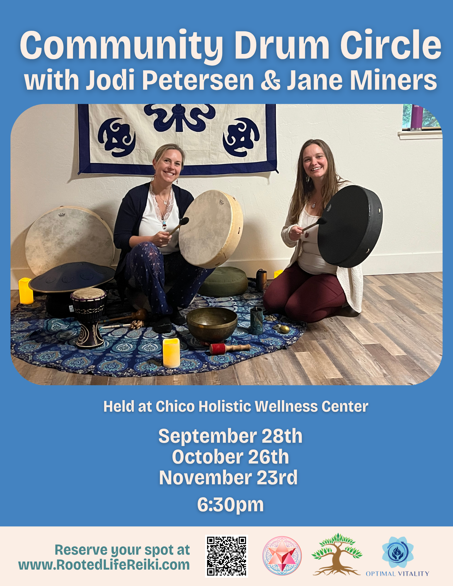 Community Drum Circle with Jane &amp; Jodi