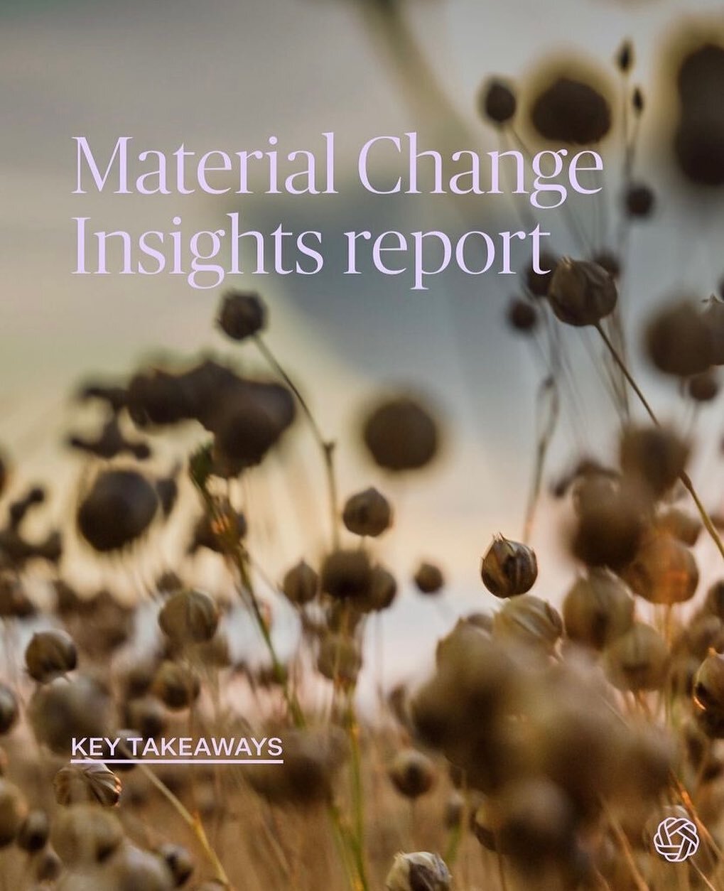 Every year, @textileexchange releases their Material Change Insights Report, which shares the textile industry's progress towards adopting more sustainable materials and responsible sourcing practices. 

We highly recommend you read the report, as it