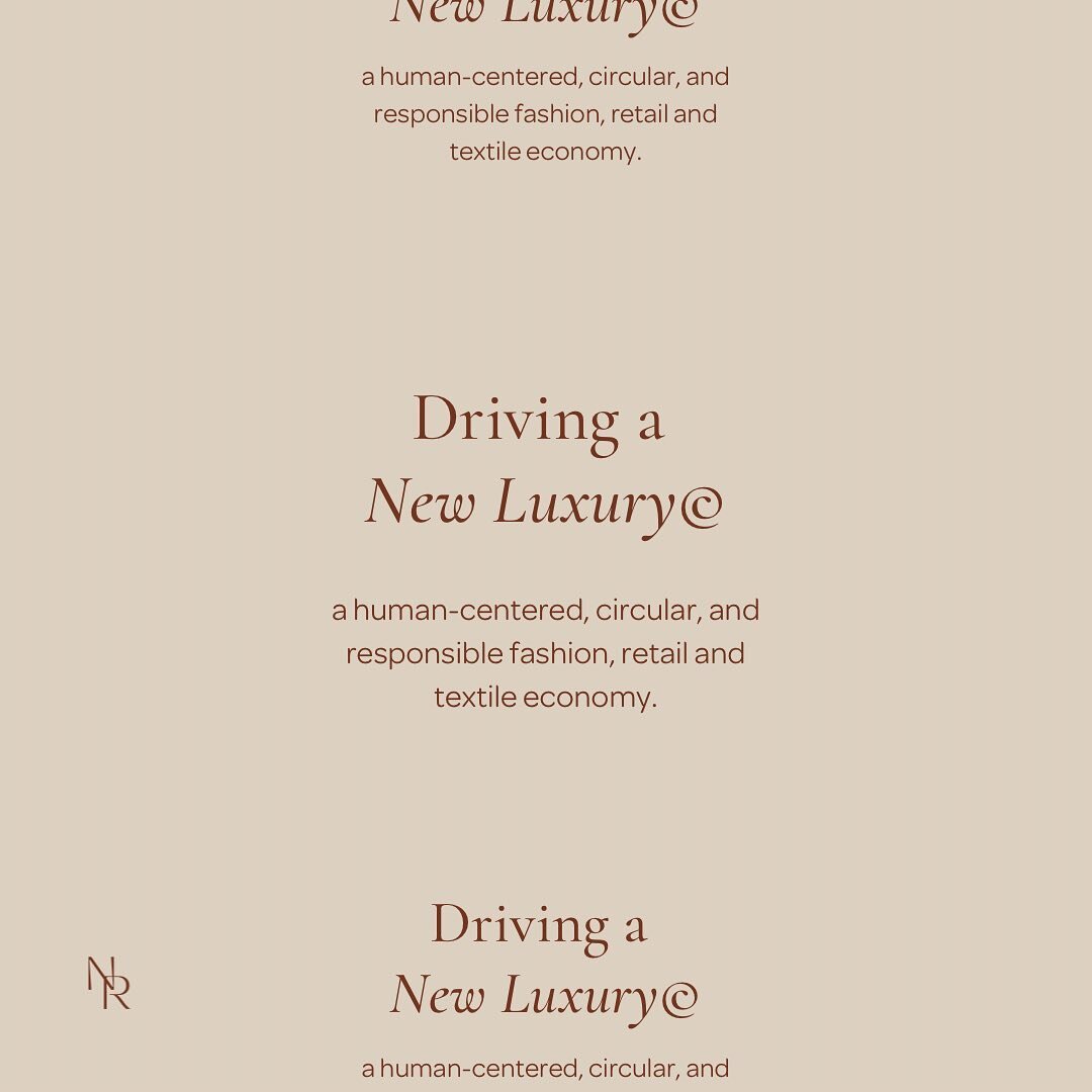 We are at your service. Dedicated to driving the New Luxury&copy;: a human-centred, circular, and responsible fashion, retail and textile economy. 

DM us or enquire through our website for more information as to how we can support your responsible b