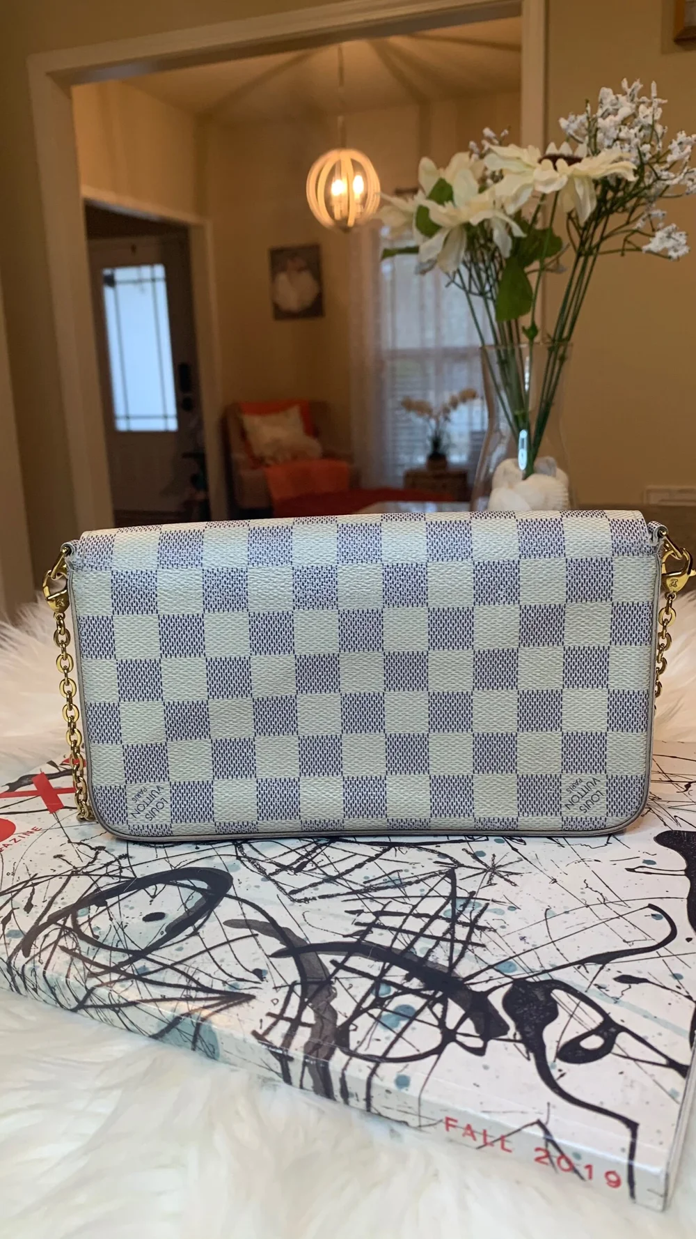 Louis Vuitton Pochette Felicie Damier Azur — Lavish Resale Gulf Coast