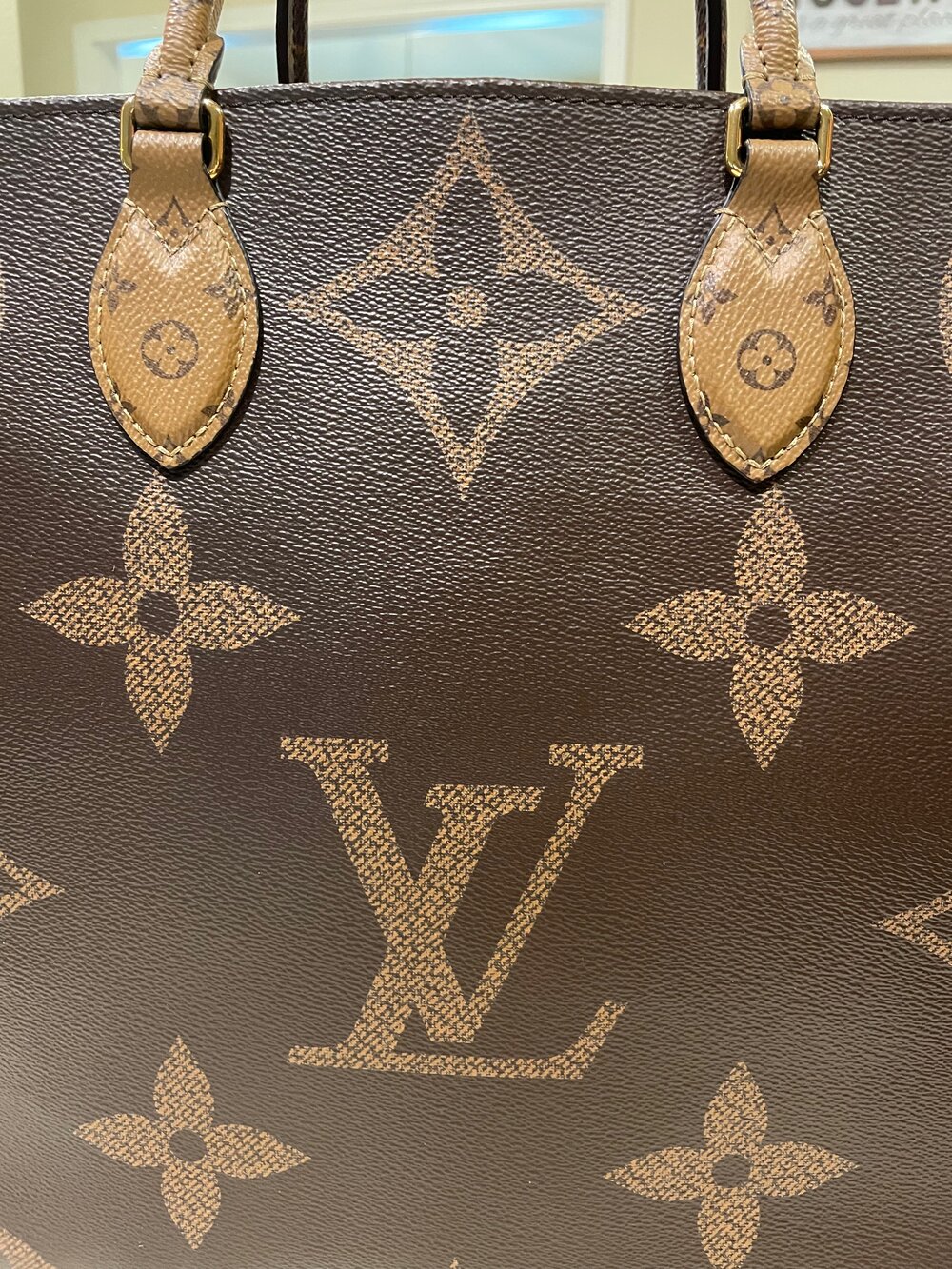 PRELOVED Louis Vuitton OnTheGo Tote Reverse Monogram Giant GM DU3169 0 –  KimmieBBags LLC