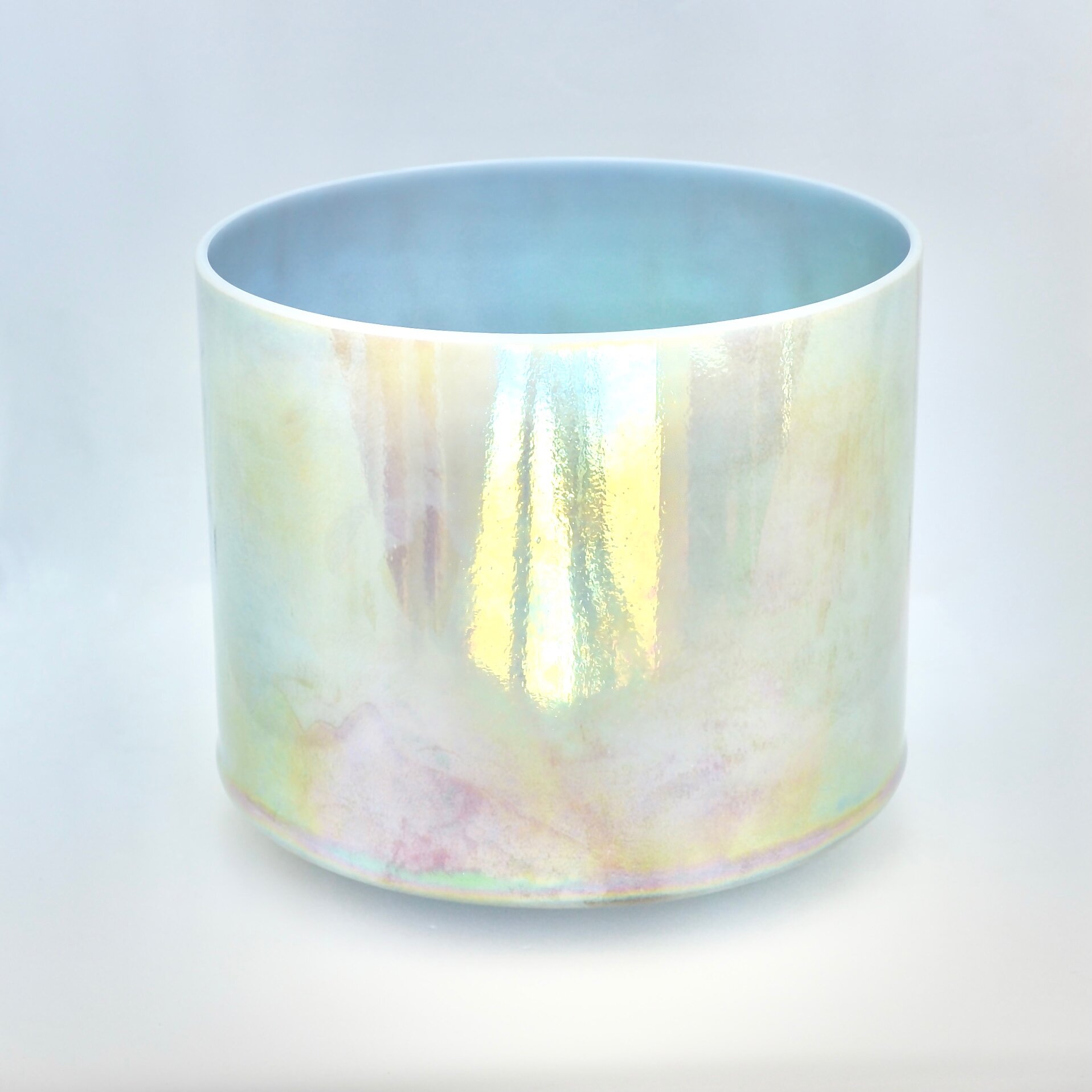 9" C#-20 Mt. Shasta Serpentine, Platinum Bowl