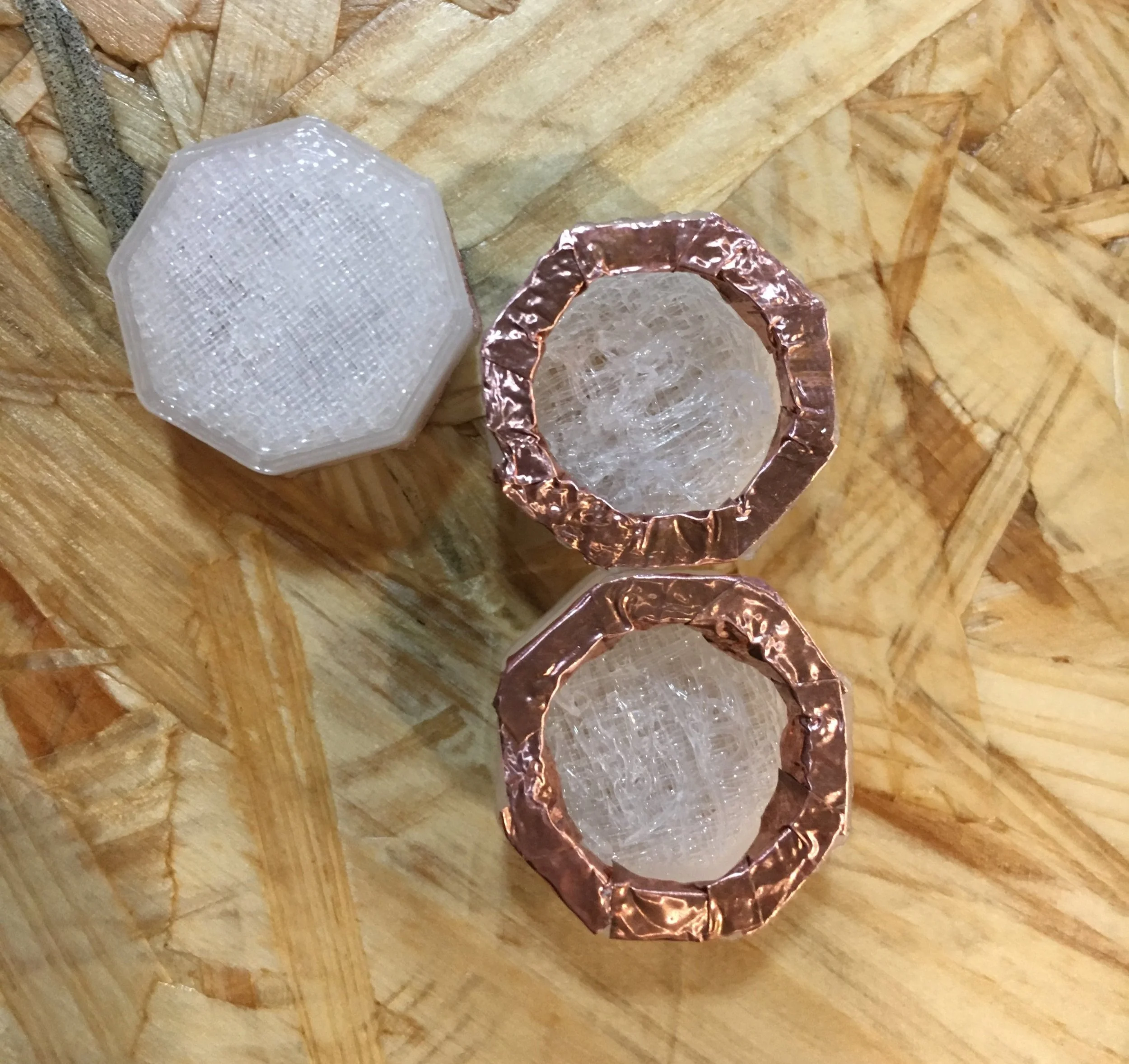 3D-Printed Stones + Conductive Tape