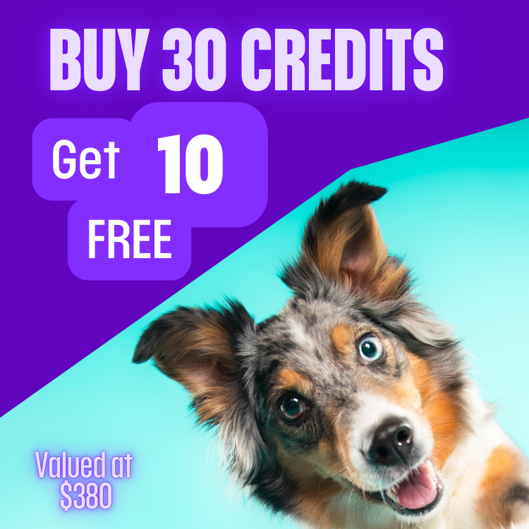 Buy 30 Credits, Get 10 Free