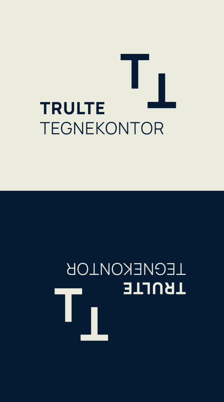 Logo til Trulte Tegnekontor i Flekkefjord. 
