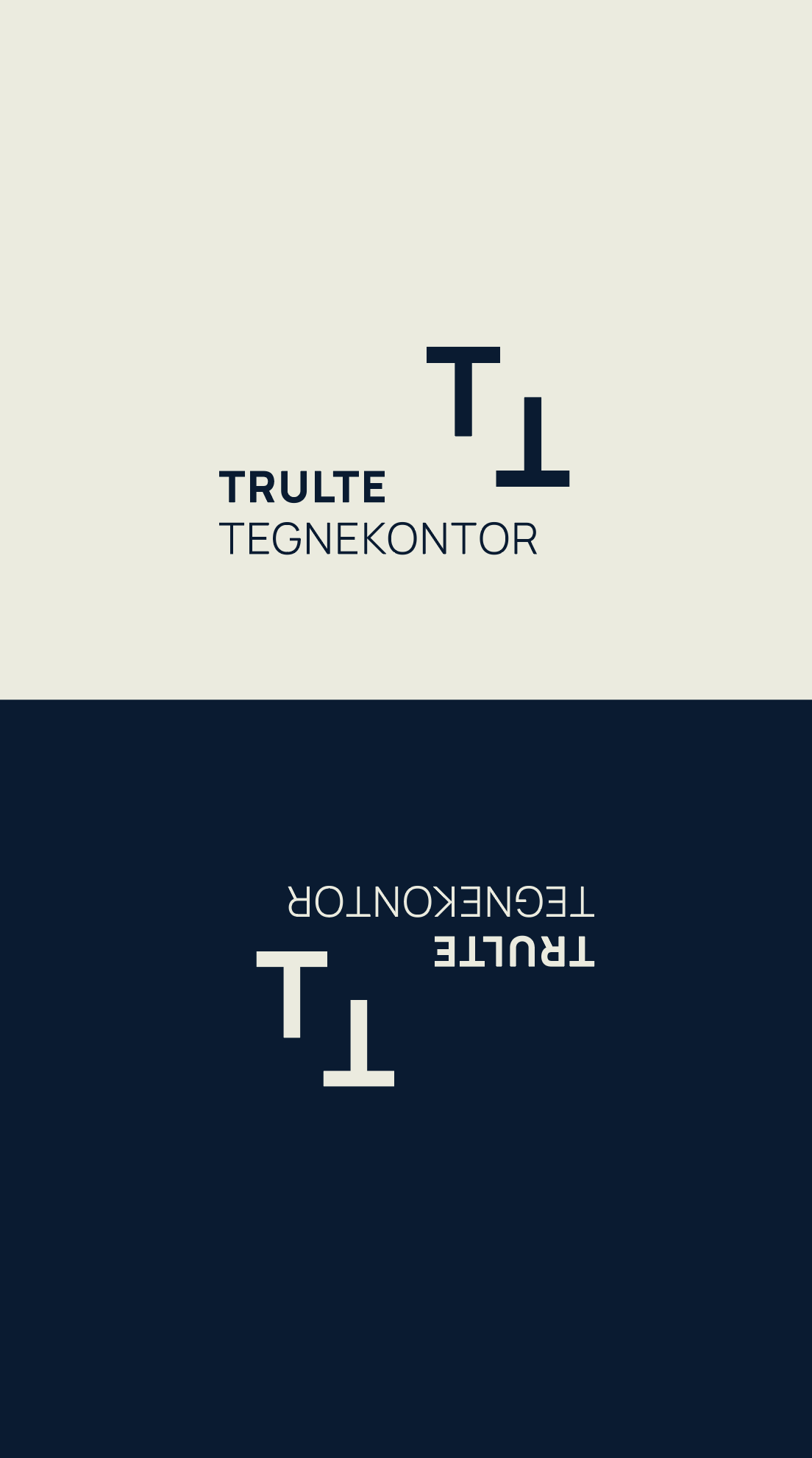 Logo til Trulte Tegnekontor i Flekkefjord. 