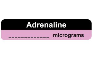 syringe label Adrenaline