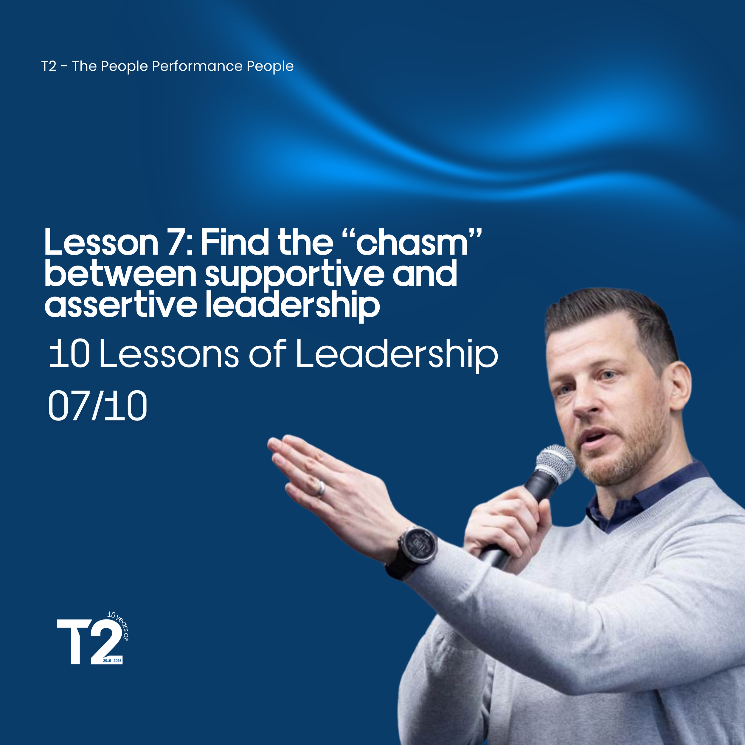 Lesson 7 by Martin Johnson – Find the “chasm” between supportive and assertive leadership