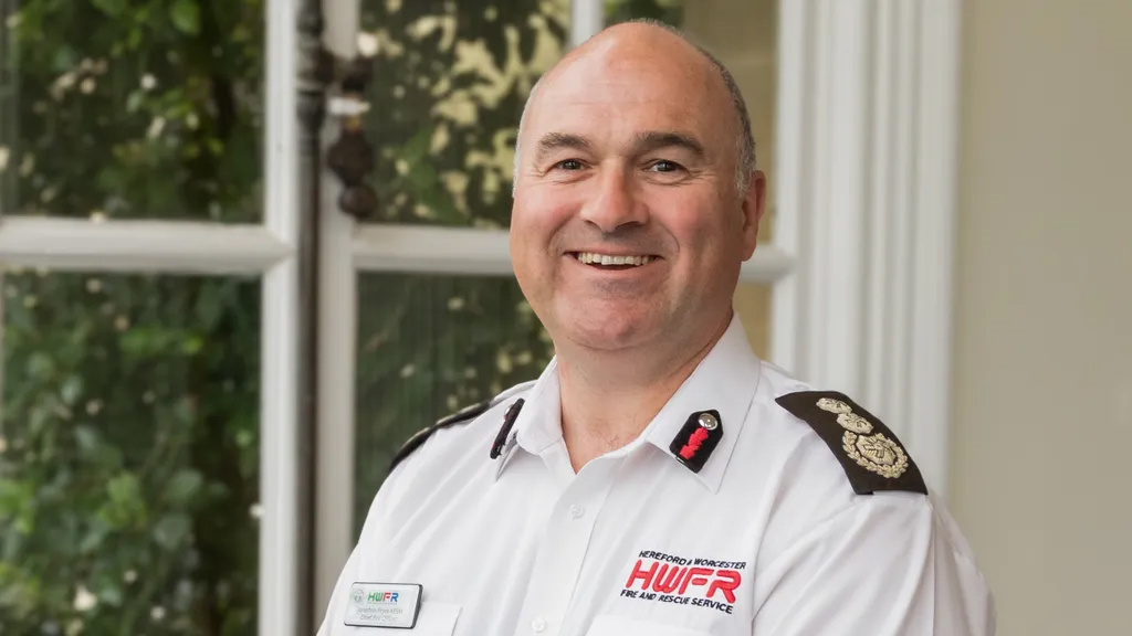 Jonathon Pryce KFSM, Chief Fire Officer/Chief Executive, Hereford & Worcester Fire and Rescue Service