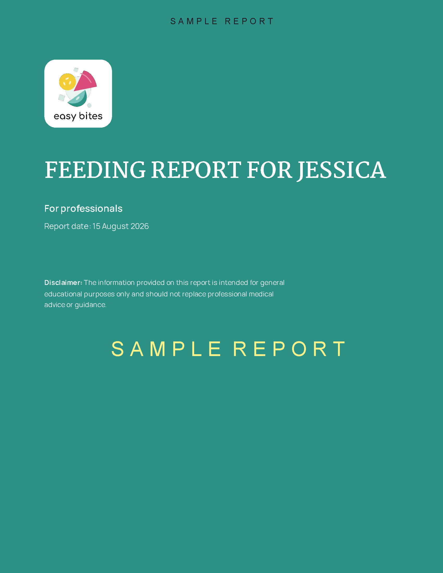 Sample Feeding Report