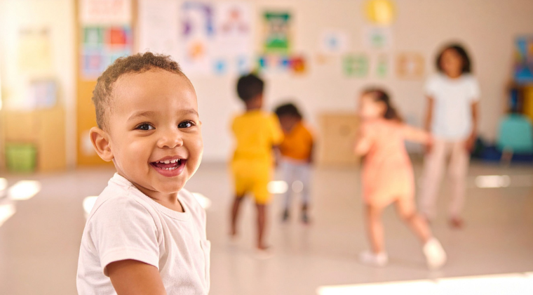 Children playing in early childhood setting