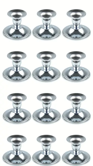 SILVER TAPER HOLDER, VINTAGE STYLE